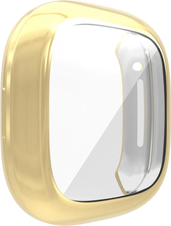 YPCd® FitBit Sense Siliconen Case -  Goud - 360 bescherming