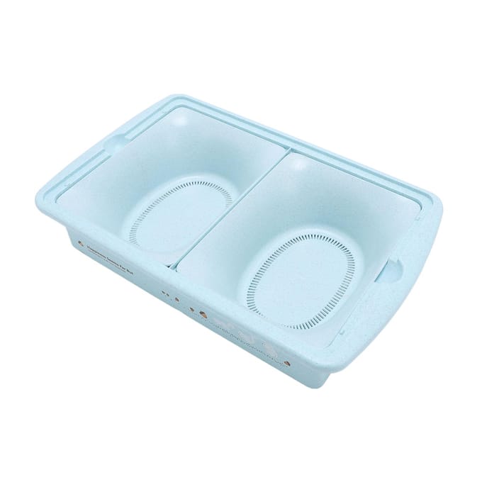 Camping Snijplank Bak Set Tarwestro met 2 Laags Plastic Waterfilter Mand Groentebak L(for 6.5-9kg) white