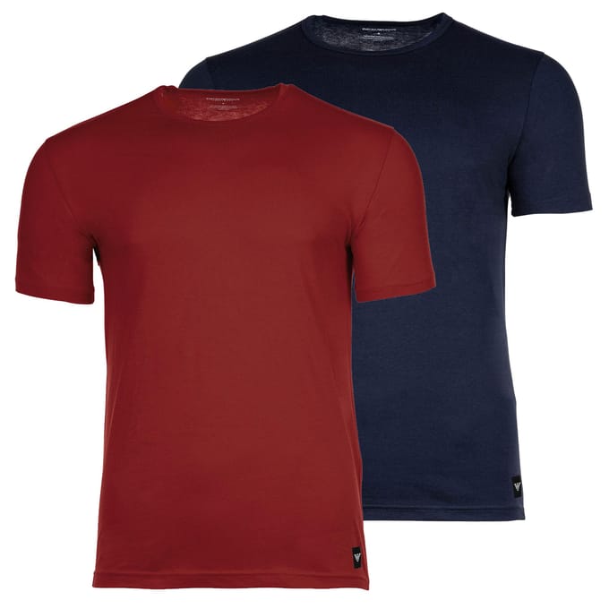 Emporio Armani T-shirt ESSENTIAL LOGOLABEL Set van 2