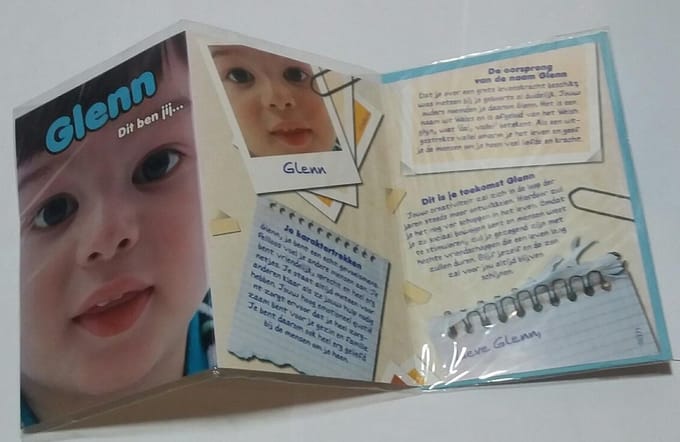 naam wenskaart - Glenn