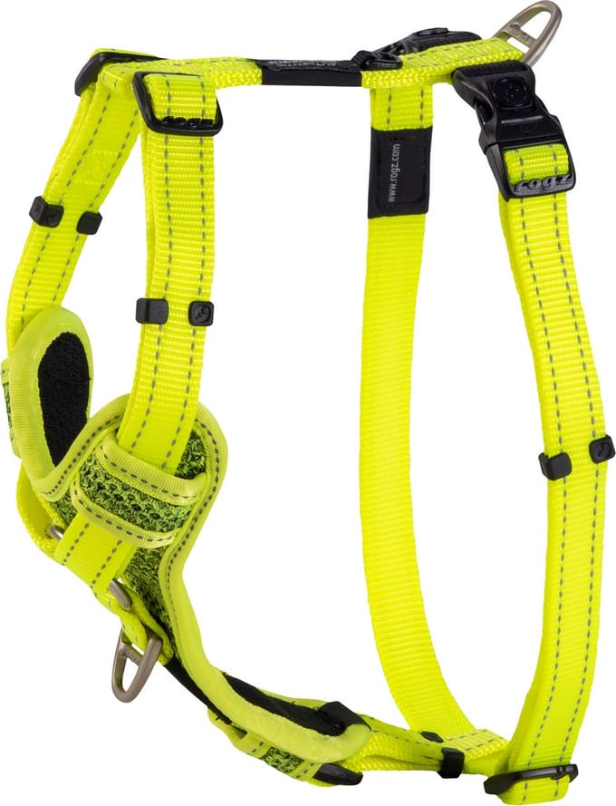 Rogz Utility Control Tuig Geel - Hondenharnas - L 45-75x2.0 Cm