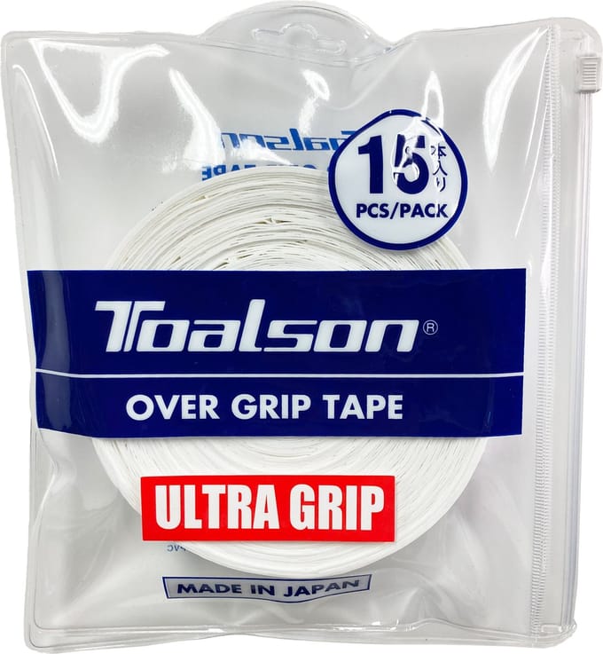 Toalson Ultra Tennis Padel Overgrip 15 Stuks WIT Pack