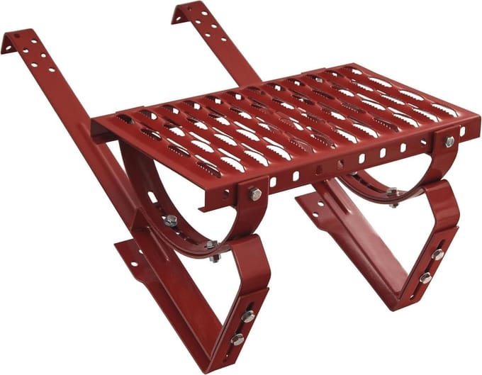 Daktrede - Dakladder - Veilig dakwerk - Duurzaam staal - 100 cm - Rood