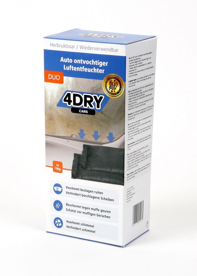 4DRY Duo auto ontvochtiger