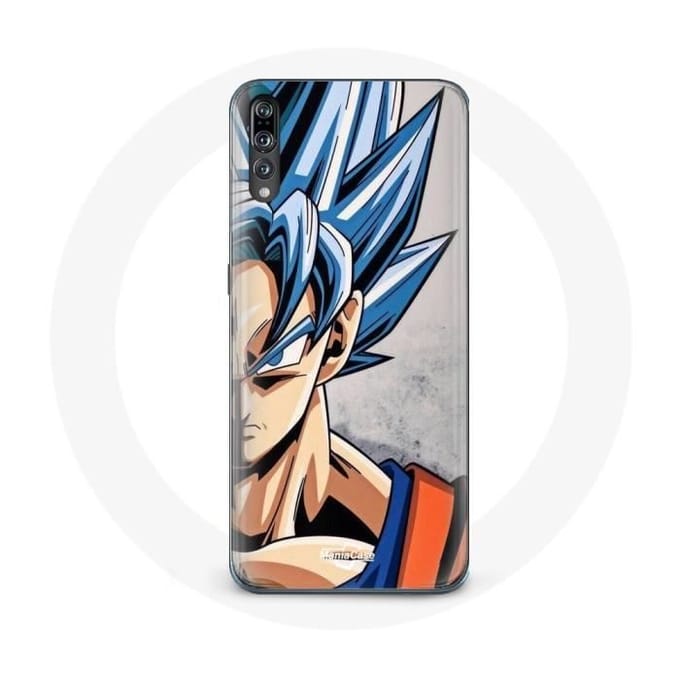 Coque pour Huawei P20 Pro Anime Dragon Ball Goku Cheveux bleu