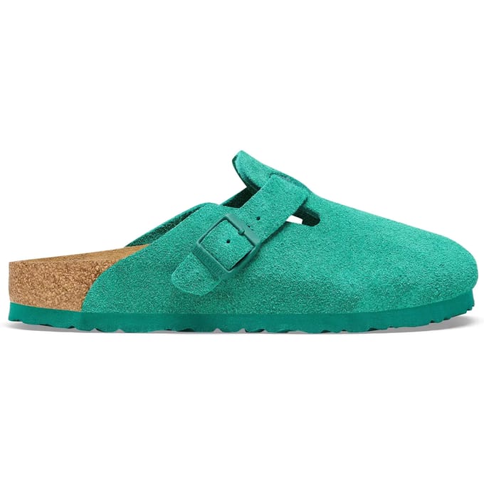 Suède klompen Birkenstock Boston