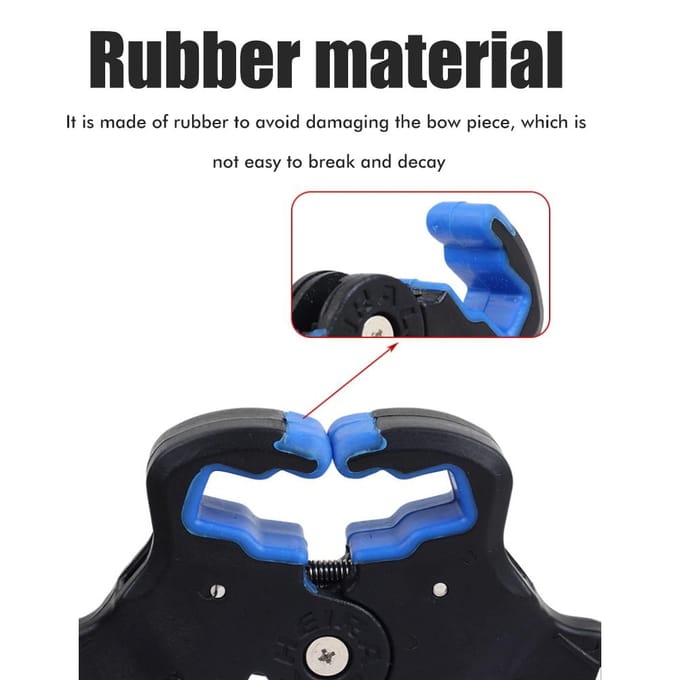 Boogschieten Boogvoeten Boogstandaard Draagbaar Opvouwbaar Rubberen Boogondersteuning voor Boogledematen Buiten Boogschieten Boog blauw