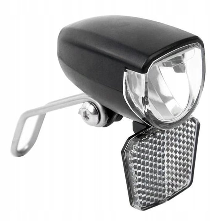 Dynamo Fietslamp Voorzijde met Schemersensor - 60 Lumen