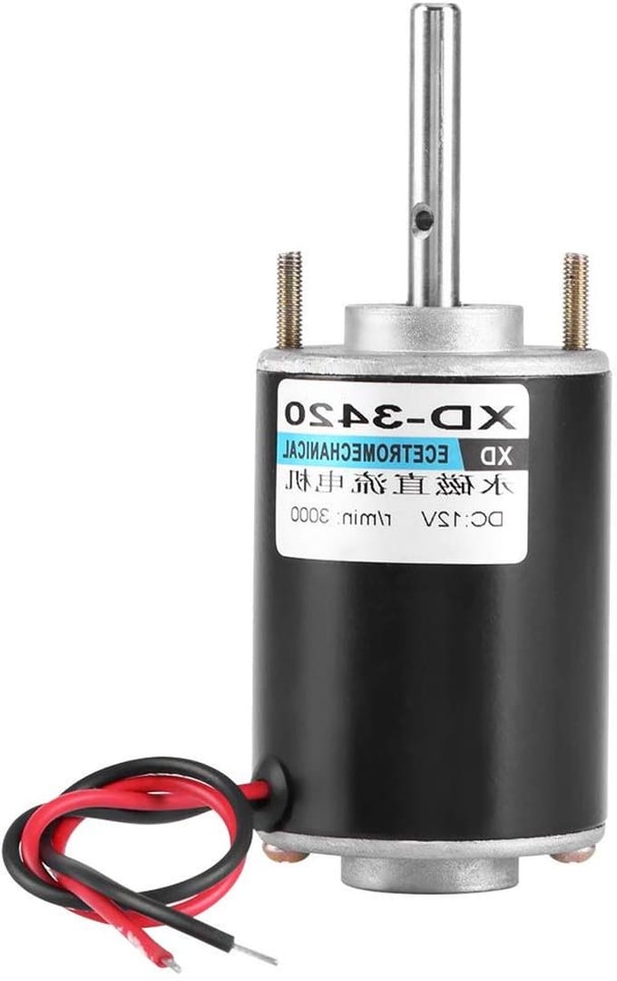 DC Motor - Permanente Magneet - DIY Projecten - Laag Geluidsniveau - 30W 12V - Metaal