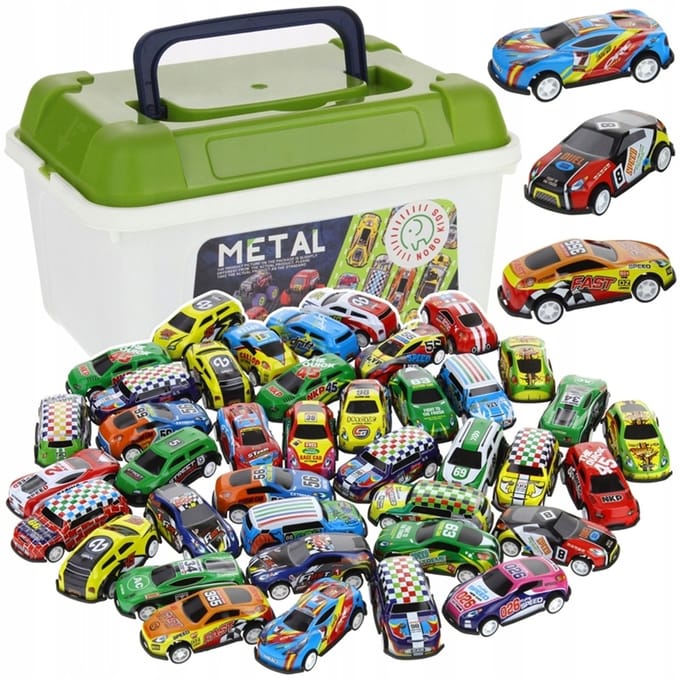 40-delige Set Mini Sportauto's met Pull-Back Motor