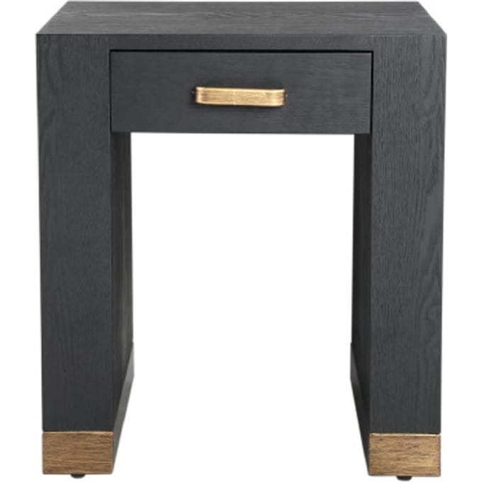 PTMD - Bijzettafel Tiess - Zwart - 45x45x50cm