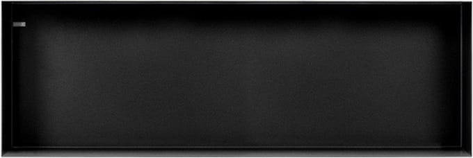 Looox Colour BoX inbouwnis - 90x30x10cm - RVS Zwart mat