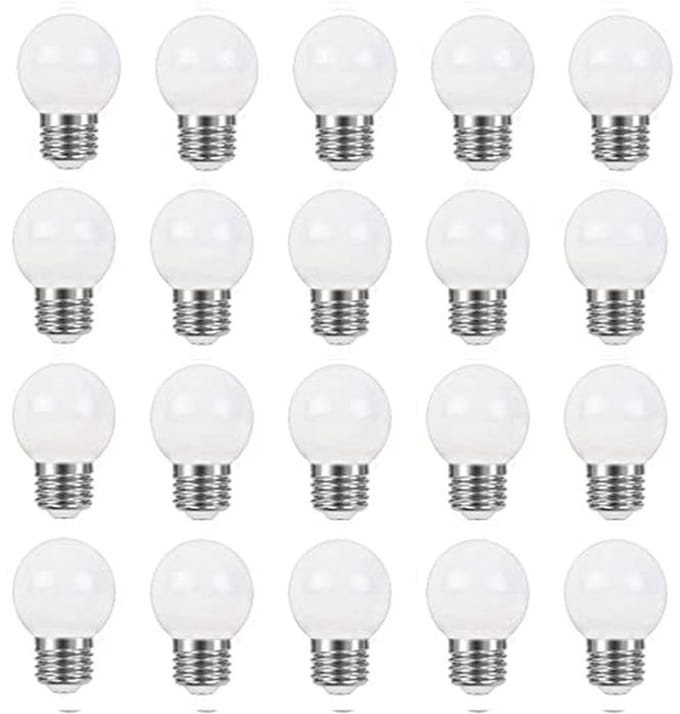 E27 LED Lamp G45 2W Warm Wit 2700K - Mini Globe Lamp voor Decoratieve Verlichting