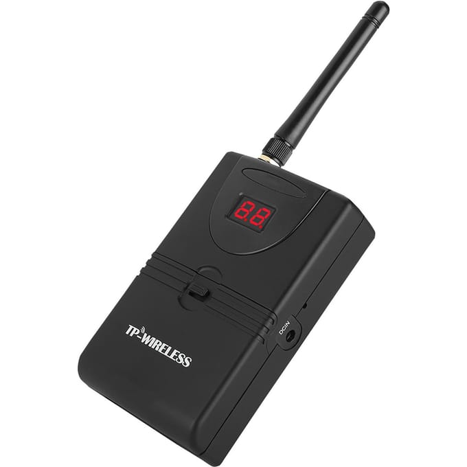 Draadloos In-Ear Monitorsysteem 2.4GHz Professioneel Digitaal In-Ear Monitor On Stage o Systeem EU Plug black
