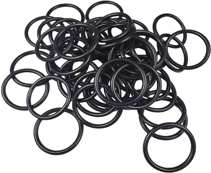 Dailygoods- O-ring Nitrilrubber - 50 Stks - Afdichtingsring - Antistatisch - Oliebestendig - Hittebestendig - Organizer box