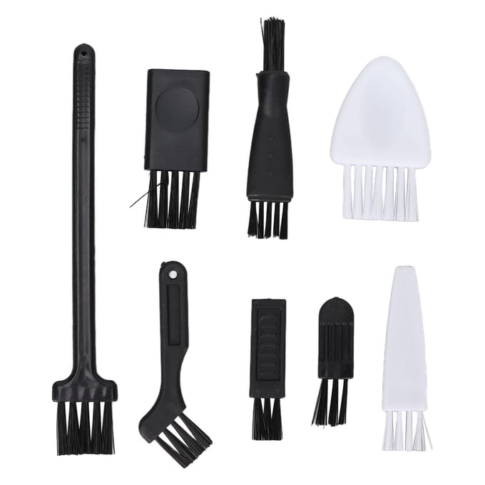8 stuks Elektrisch Scheerapparaat Reinigingsborstel Scheermes Reinigingsborstel Set voor Huishoudelijke Apparaten Computeraccessoires black