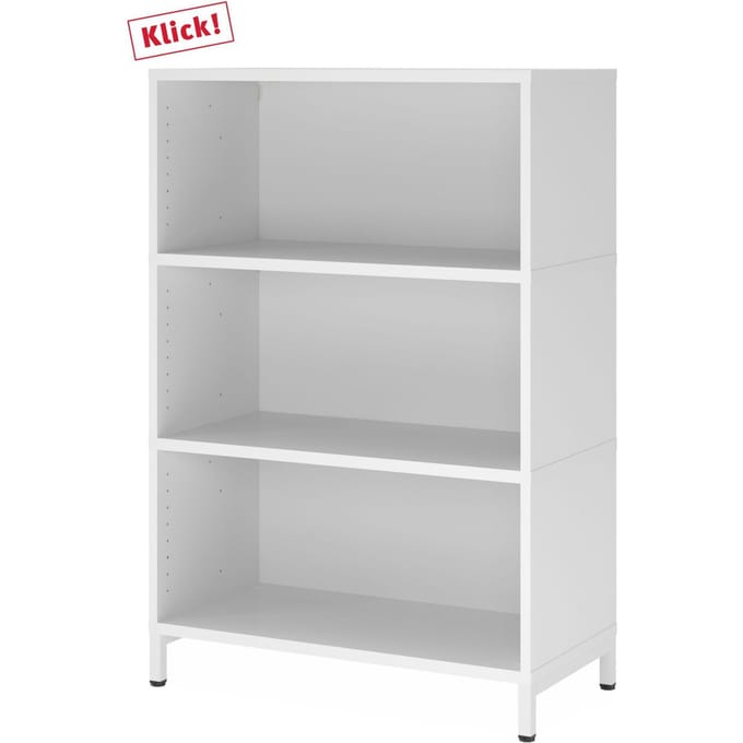 FlexWall | 3 OH | 3 x kastromp met sokkel - Wit