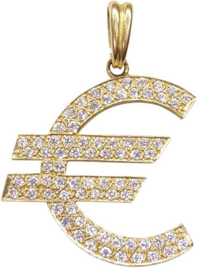 Euro hanger met zirkonia