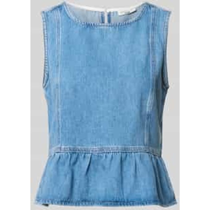 Relaxed fit blousetop van puur katoen