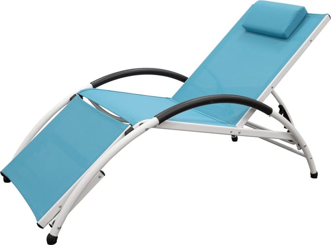 Vivere Dockside Sun Lounger - True Turquoise