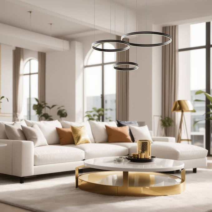 Milagro Lighting LED hanglamp Gravity, 3-lamps, metaal, zwart, 4.000 K