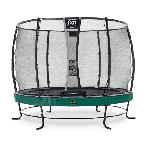 EXIT Elegant Premium Trampoline ø305cm - met Veiligheidsnet - Rond - Voor Kinderen - Groen