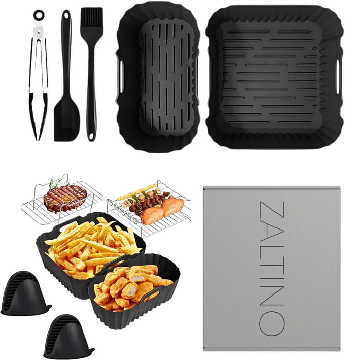 Zaltino - Accessoireset voor Heteluchtfriteuse - 9 Delige Set