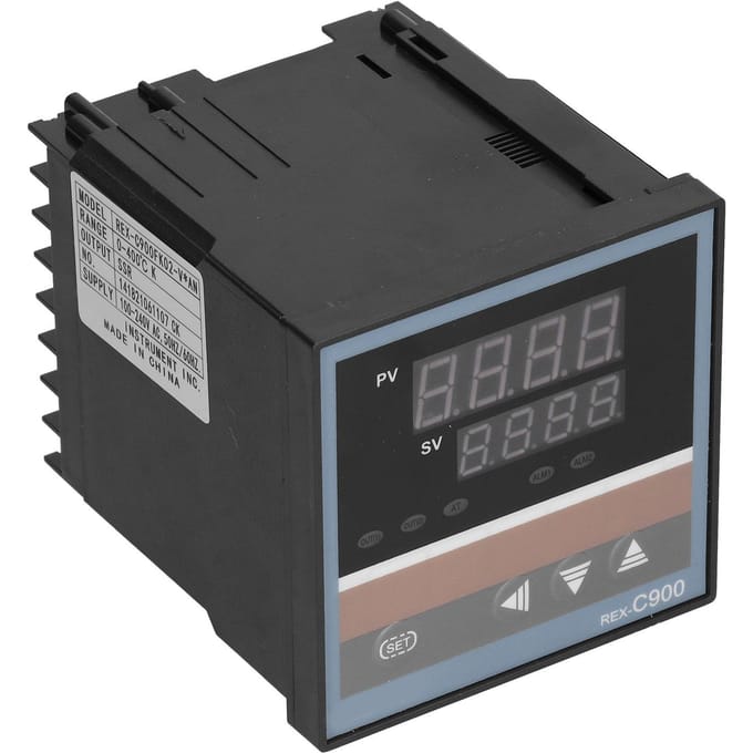 Régulateurs de Température PID Intelligents Industriels avec Sortie Relais Statique black