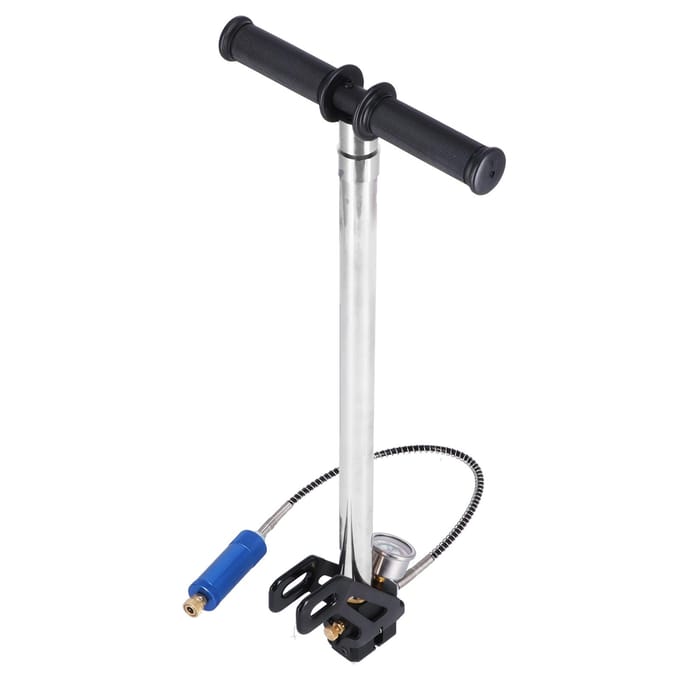 4-Traps Hogedrukpomp RVS Hand PCP Luchtgeweer Vulbeugel Inflator 4500psi white