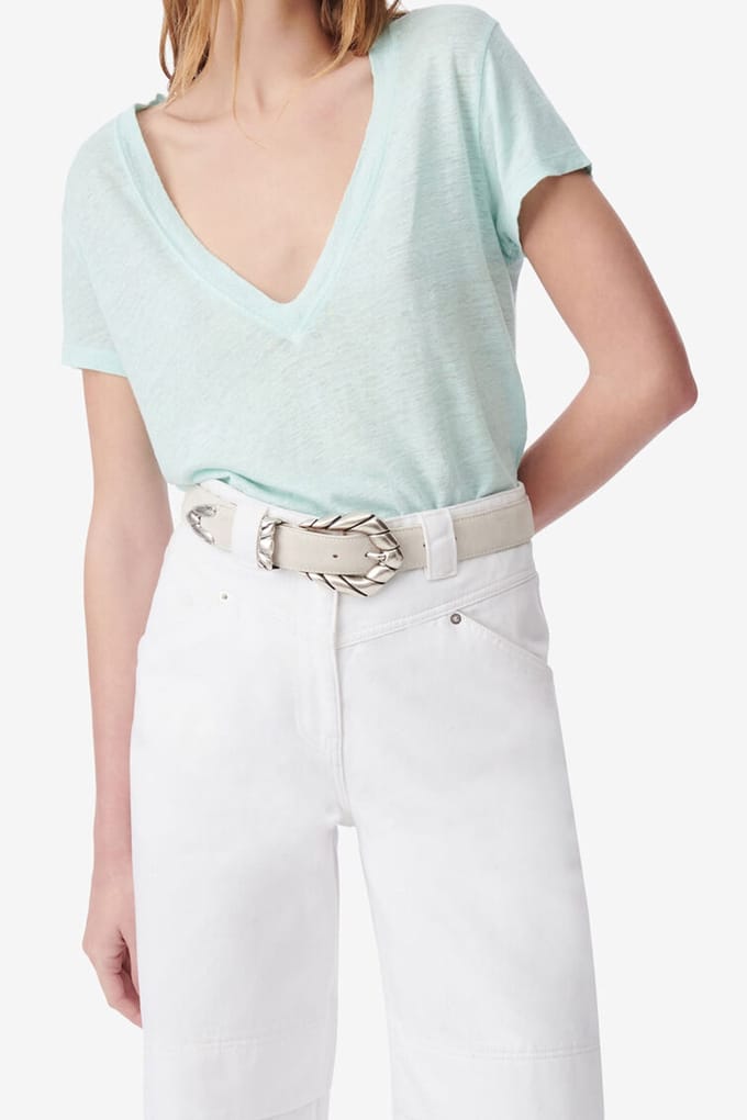 IRO Paris Rodeo T-shirt Aqua Größe: XS | Hemden Outlet | Damen | Cyan