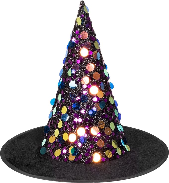 Boland - Hoed heks Sequina - 58 - Volwassenen - Vrouwen - Halloween accessoire - Horror