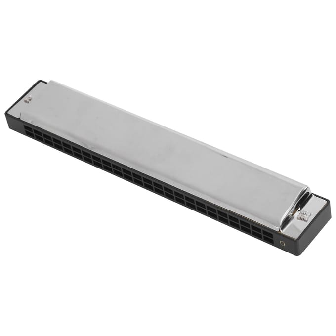 Mondharmonica D Toon 24 Gaats Speel Mondorgel Blaas Muziekinstrument met Doos Doek gray