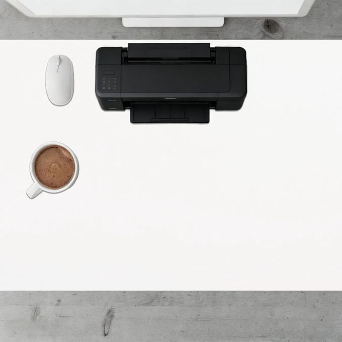 Bureauonderlegger - Bureaupad Schrijfonderlegger - Bureau Beschermen - Waterdicht en Vlekbestendig - 75 x 114 cm - Wit