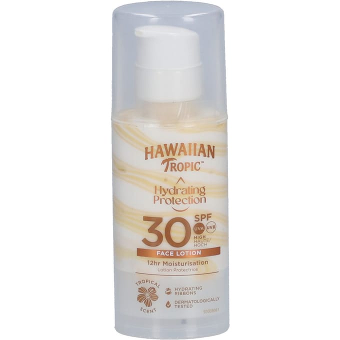 Hawaiian Tropic Gezichtscrème tegen de zon Silk Hydration SPF30 50 Lotion
