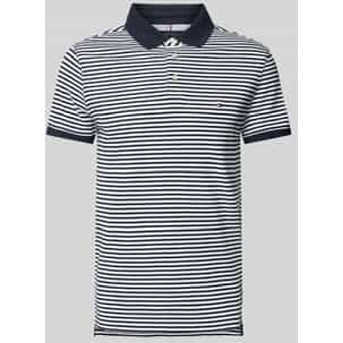 Slim fit poloshirt met logostitching, model '1985'