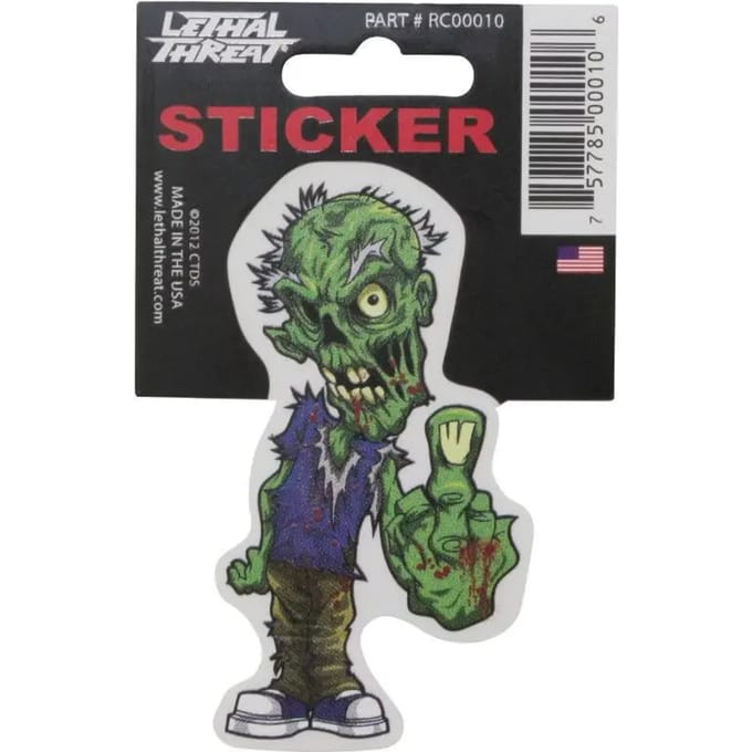 Motorfiets stickers Lethal Threat Mini Vilain Zombie