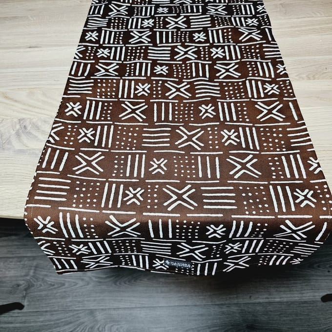 Set van 2 Handgemaakte Tafellopers | 180x35cm | Gemaakt Van 100% Katoen