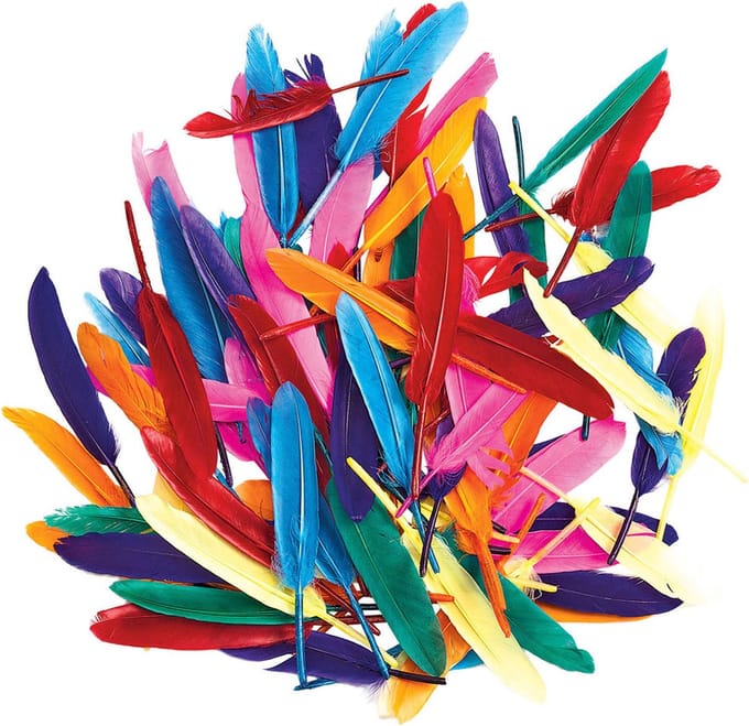 Colorations - Colored Duck Feathers 28.5 grams