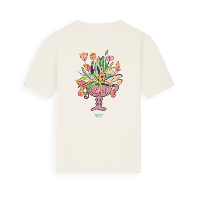 Pure Path T-shirt Flower Vase Ecru  2XL
