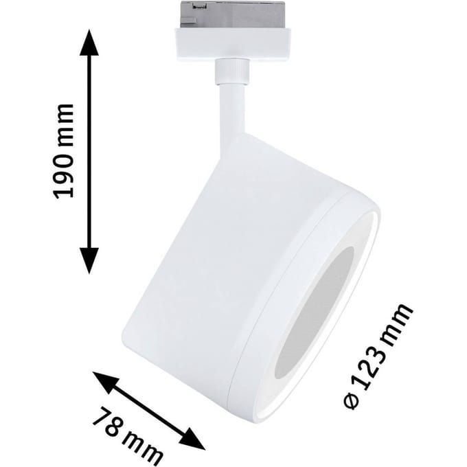 Paulmann URail LED-spot Arena, signaalwit, 2.700 K, dimbaar