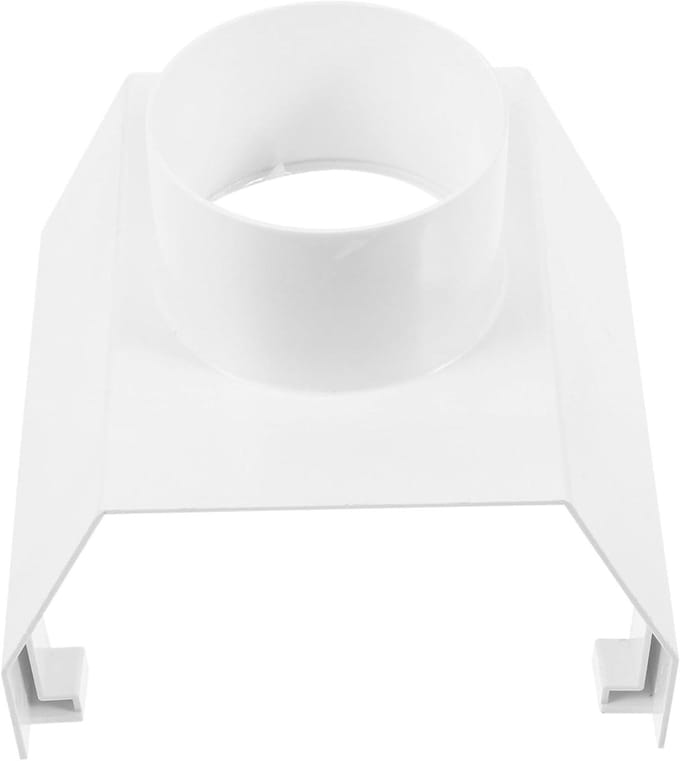 Afvoer Verbinding - Dakgoot Adapter - Regenwater Afvoeren - Brede Opening - 16 x 14.3 cm - Wit