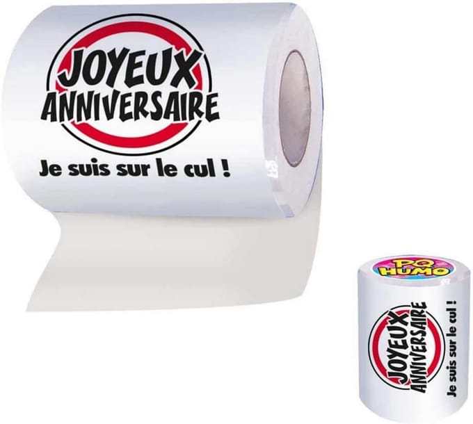 Luxe Toiletpapier met Feestelijke Tekst voor Jubileum