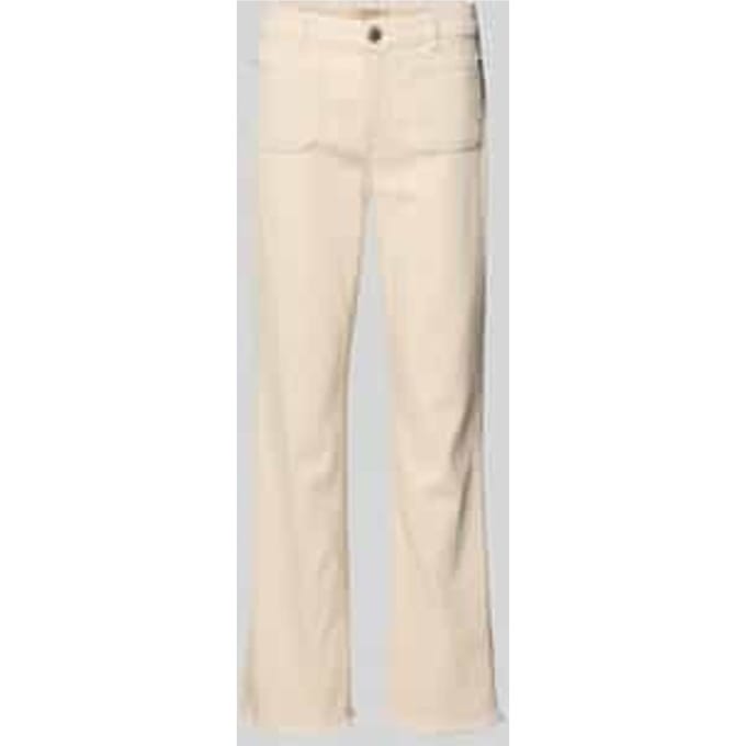 Flared fit jeans met opgestikte zakken model 'Ashley'