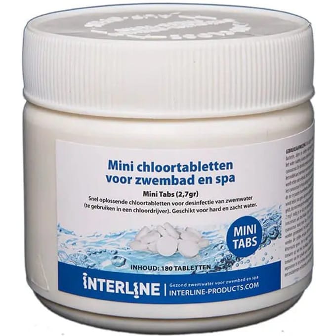 Interline Zwembad Interline Mini Quick chloortabletten - 2,7 gr / 180 stuks