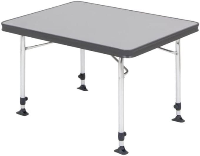 Kampeertafel - Buitenmeubel - Ontspannen buiten - Stabiel frame - 130x85cm - Grijs
