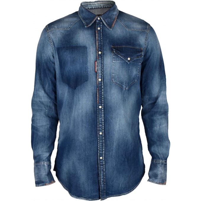 Dsquared2 Overhemd Blauw