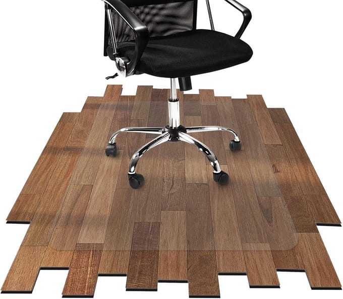Bureaustoel Onderlegger voor Harde Vloeren 100x120 cm Transparant Antislip