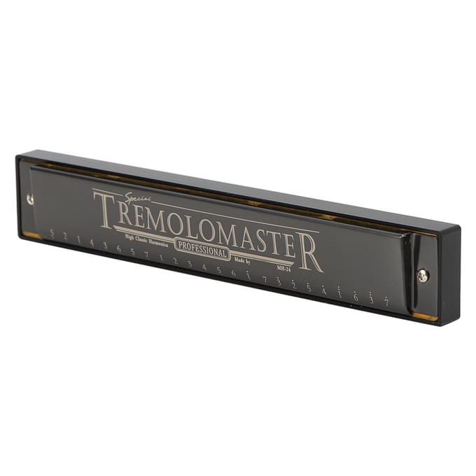 Professionele Mondharmonica Diatonische Harp Kinderen Geschenken Polyfoon C Toon 24 Gaten(Matzwart