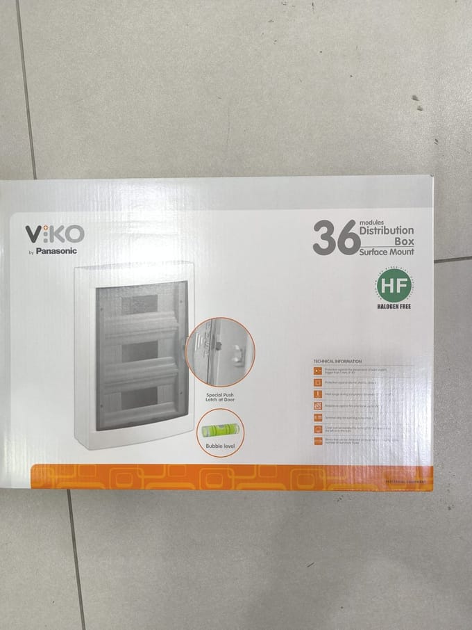 PANASONIC VIKO -VERDEELKAST-36 MODULES OPBOUWMONTAGE-WIT