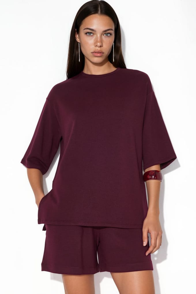Dames Losse Crew Neck T-shirt